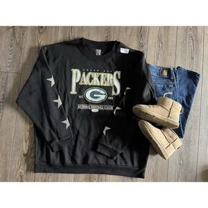 Green Bay Packers Gameday Couture Women's Crewneck Sweatshirt Bling XXL